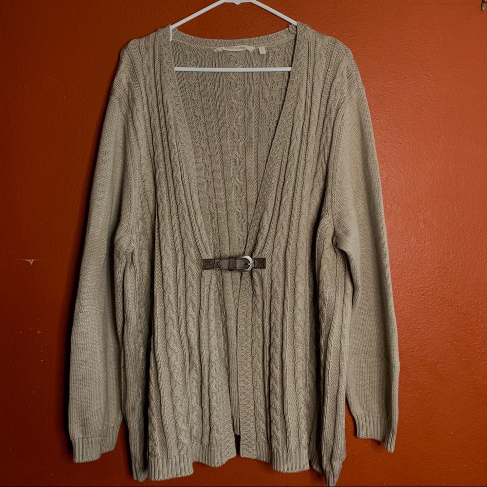Soft Surroundings Wren Cable Cardigan sz 2X